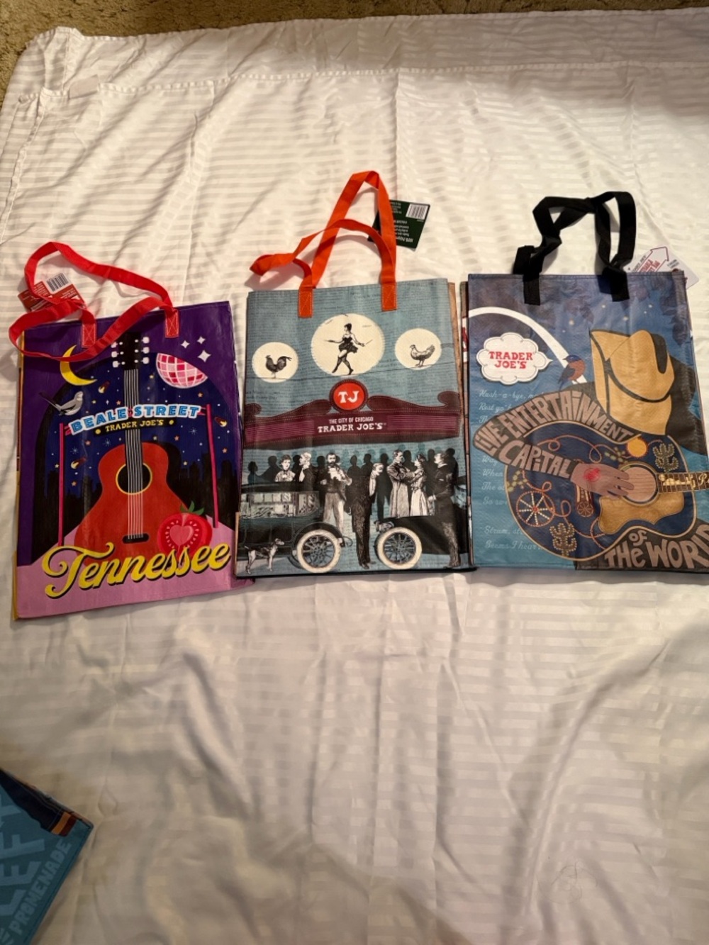 Trader Joe's Chicago Tennessee Missouri reusable bags - Picture 2 of 11